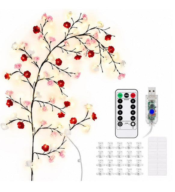 Generic Plastic Rose Tree Light (Multicolor)