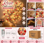 Plastic Rose Tree Light (Multicolor)