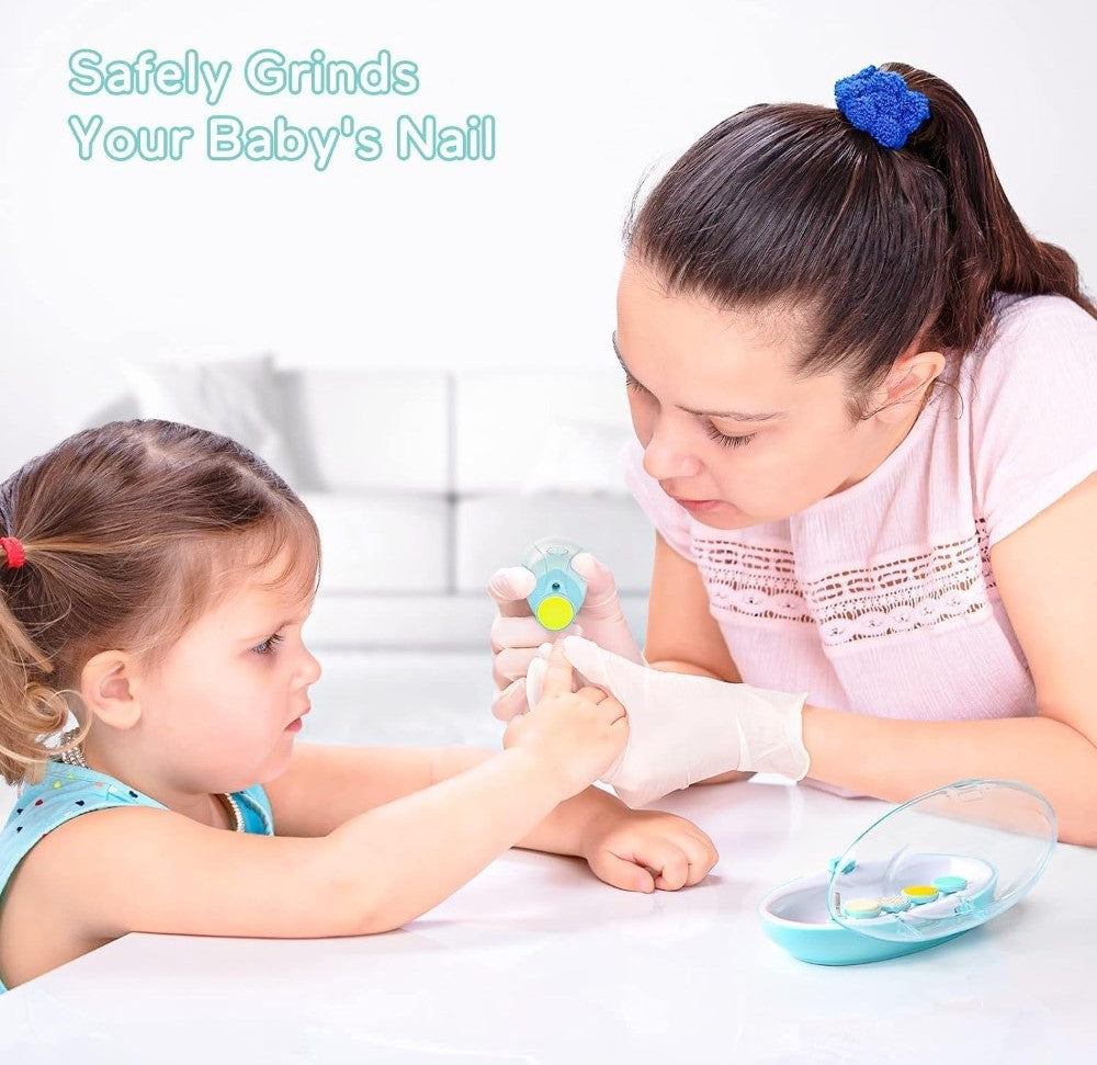 Generic Plastic Baby Nail Trimmer (White-Blue)