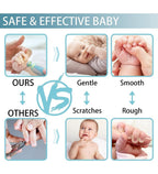 Plastic Baby Nail Trimmer (White-Blue)