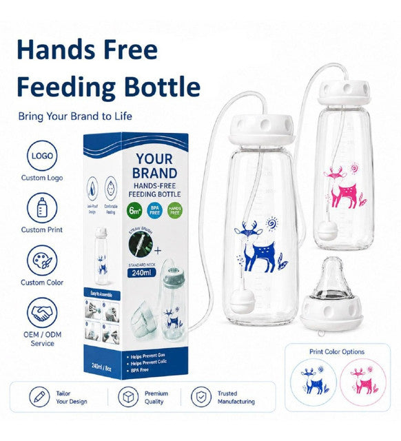 Generic Plastic Hands Free Feeding Bottle (Clear)