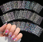 Plastic Nail Art Stickers (Multicolor)