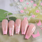 Plastic Nail Art Stickers (Multicolor)