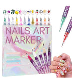 Plastic Nail Art Maker Pen (Multicolor)