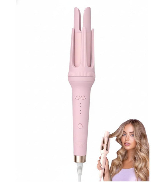 Generic Plastic-Stainless Steel Automatic Hair Curler (Pink)