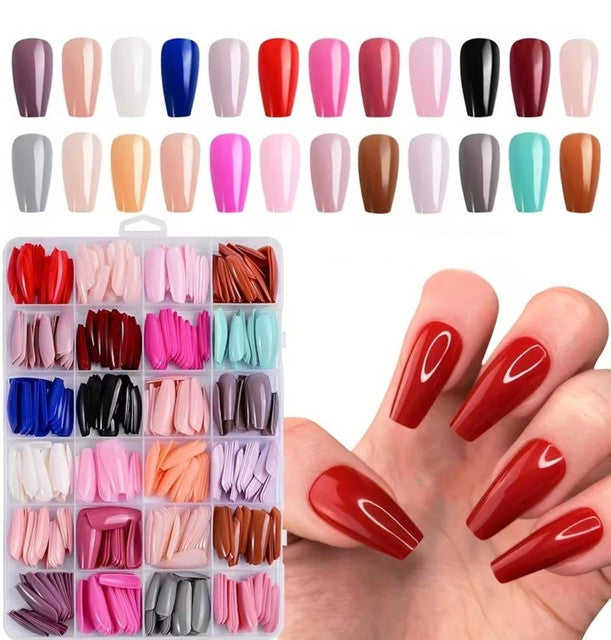 ABS 576 Pcs Nails Set (Multicolor)