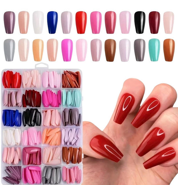 ABS 576 Pcs Nails Set (Multicolor)