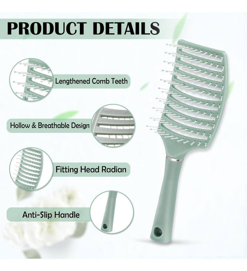 Generic Plastic Detangling Hair Brush (Multicolor)