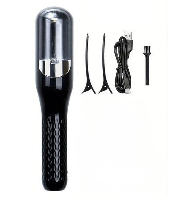 Generic Stainless Steel Cordless Split End Hair Trimmer (Black)