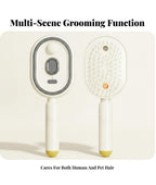 Plastic Handheld Steam Hair Brush Comb (Multicolor)