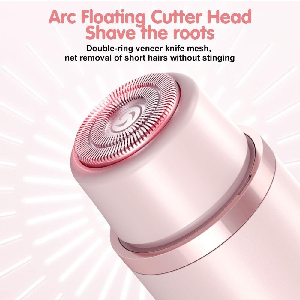 Generic Plastic-Stainless Steel Dual Head Electric Shaver (Pink)