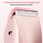 Plastic-Stainless Steel Dual Head Electric Shaver (Pink)