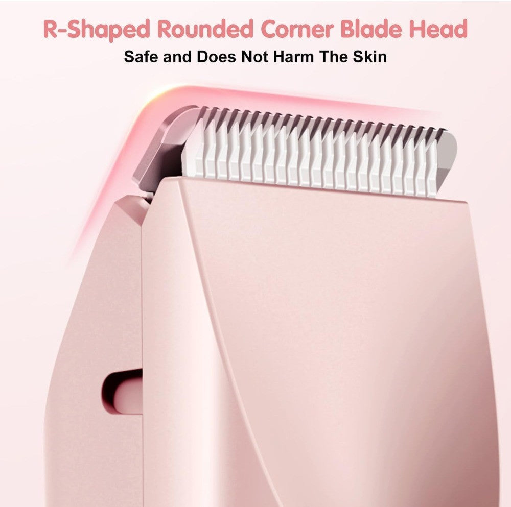 Generic Plastic-Stainless Steel Dual Head Electric Shaver (Pink)