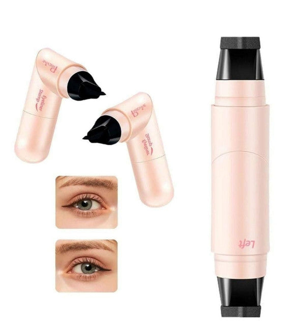 Generic Plastic Winged Eyeliner Stamp (Pink-Black)