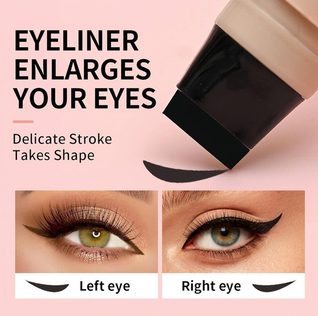 Generic Plastic Winged Eyeliner Stamp (Pink-Black)