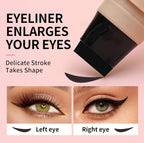 Plastic Winged Eyeliner Stamp (Pink-Black)
