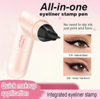 Plastic Winged Eyeliner Stamp (Pink-Black)