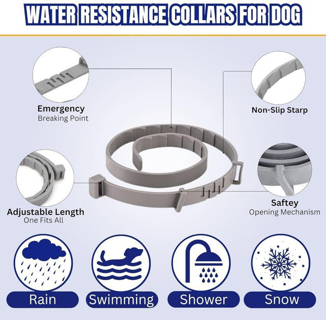 Generic Silicone Dog Flea Collar (Grey)