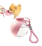 Plastic-Silicone Dog Water Dispenser (Pink)