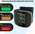 Plastic Digital Wrist Blood Pressure Monitor (Black)