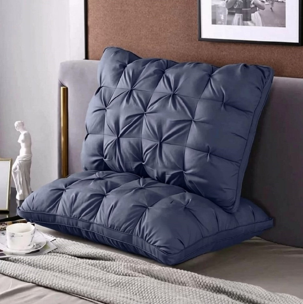 Feather Luxury Hotel Collection Bed Pillow (Blue)