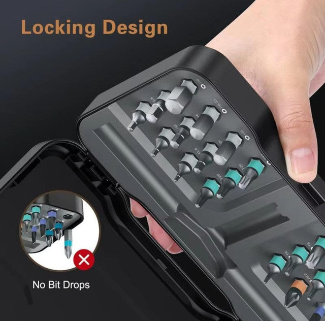 Generic Alloy Steel 24-In-1 T Shape Screwdriver Set (Multicolor)