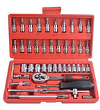 Steel 46-In-1 Tool Kit (Silver-Red)