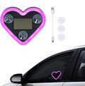Generic Plastic Heart Shape Car Light (Pink)