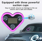 Plastic Heart Shape Car Light (Pink)