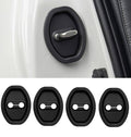Generic Pack of 2Silicone Car Door Lock Protector Cover - 4 Pieces Set (Black)