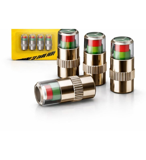 Generic Brass Air Pressure Alert Valve Cap (Multicolor)