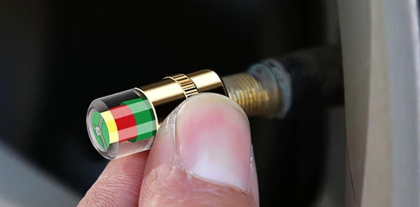 Brass Air Pressure Alert Valve Cap (Multicolor)