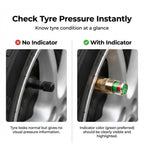 Brass Air Pressure Alert Valve Cap (Multicolor)