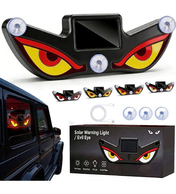 Generic Plastic Devils Eyes LED Car Light (Red-Yellow)