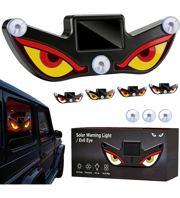 Generic Plastic Devils Eyes LED Car Light (Red-Yellow)