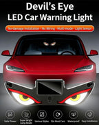 Plastic Devils Eyes LED Car Light (Red-Yellow)