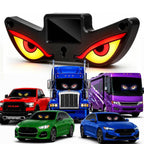 Plastic Devils Eyes LED Car Light (Red-Yellow)