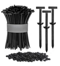 Generic Nylon 150 Pieces set Nylon Universal Cable Tie Buckle Set (Black)