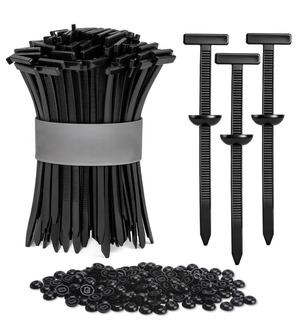 Generic Nylon 150 Pieces set Nylon Universal Cable Tie Buckle Set (Black)
