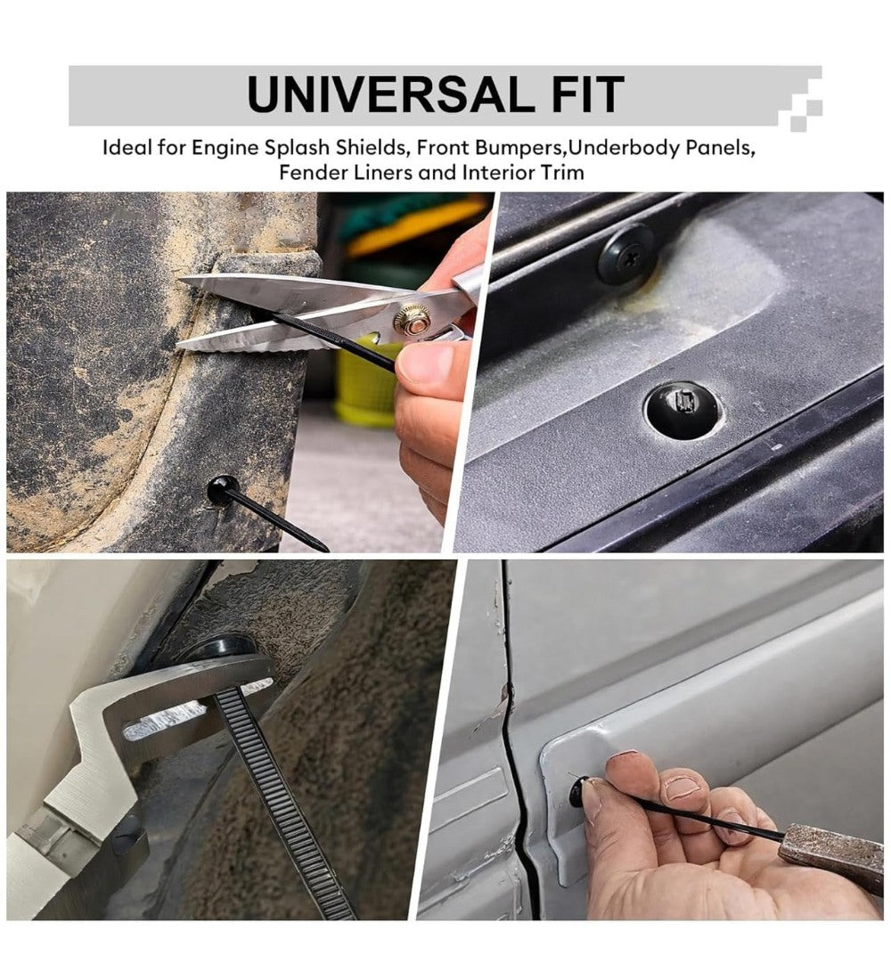 Generic Nylon 150 Pieces set Nylon Universal Cable Tie Buckle Set (Black)