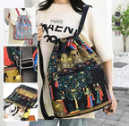 Nylon-Polyester Printed Backpack (Multicolor)