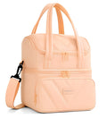 Cotton Dual Zipper Lunch Bag (Multicolor)