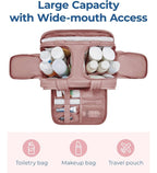 Polyester 4-In-1 Travel Toiletry Bag (Peach)