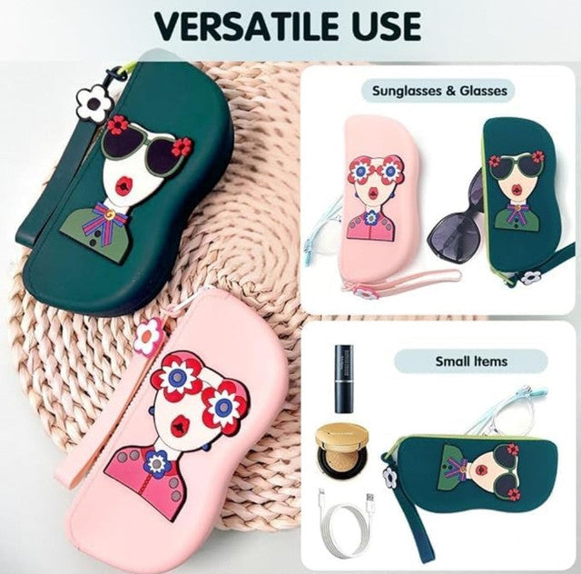 Generic Silicone Cute Sunglass Case (Multicolor)