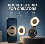 Plastic W50 Magnetic Selfie Light (White)