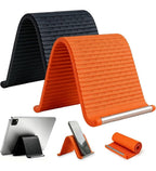Silicone Flexible Phone Holder (Orange-Black)