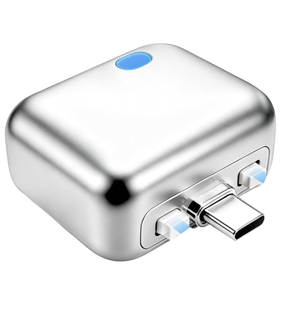Generic Metal Auto Eject Charger (Silver)