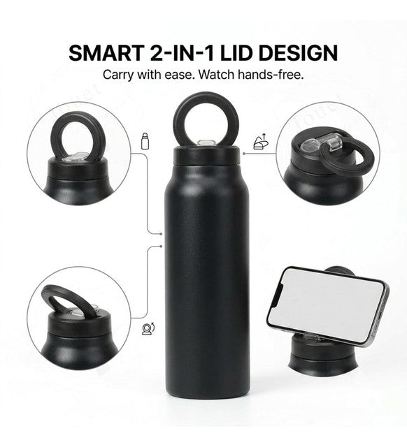 Generic Stainless Steel Magsafe Water Bottle (Black)