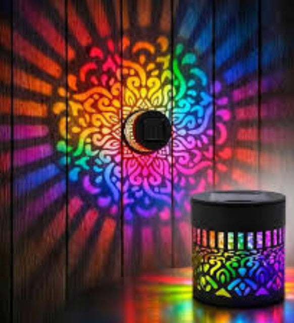 Metal Solar Mandala Lights (Multicolor)