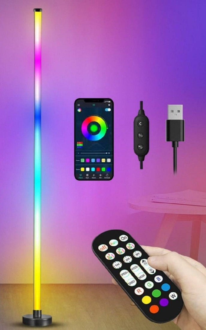 Generic Aluminium� Smart RGB LED Corner Lamp With App (Multicolor)